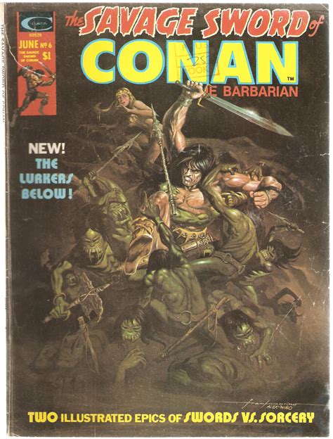 The Savage Sword Of Conan The Barbarian Vol 1 No 6 Us Comic Jun