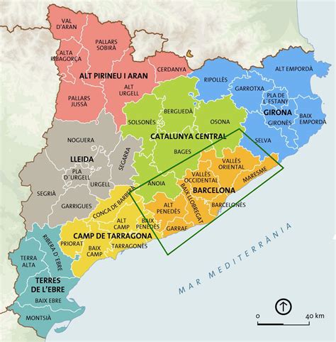 Mapa De Barcelona Por Barrios