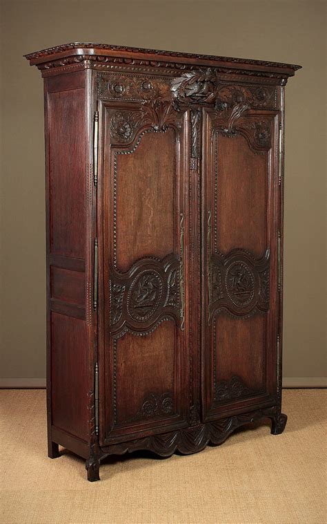 French Carved Oak Armoire C.1790. - Antiques Atlas