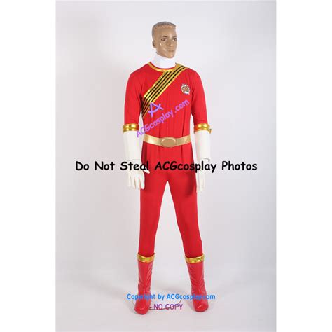 Power Rangers Wild Force Red Wild Force Ranger Cosplay Costume