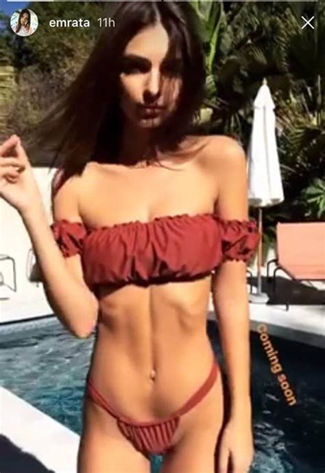 Emily Ratajkowski Instagram Blurred Lines Babe Rocks Teeny Hot Bikini