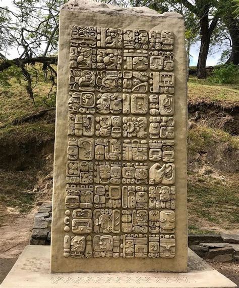 This Mayan Stela Build In Approx 550ad Is One Of The Best Preserve In