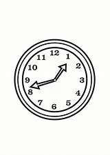 Clock Coloring Pages Printable sketch template