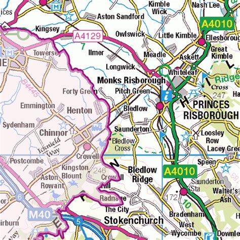 Buckinghamshire County Map Xyz Maps