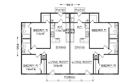 Duplex Home Plans Triplex House Coolhouseplans Jhmrad 39486
