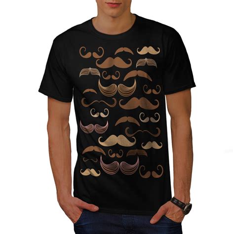 Wellcoda Mustache Madness Mens T Shirt Moustache Graphic Design
