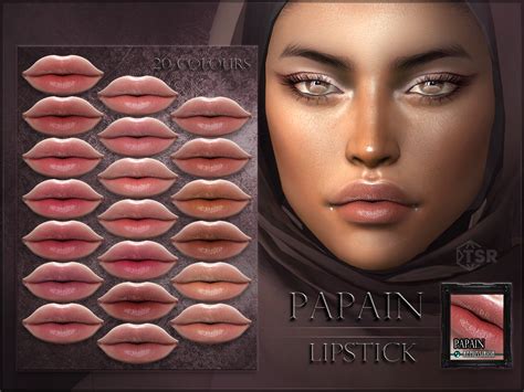 Sims4 Papain Subtle Structured Lipstick Ts4 Remussirion Ts4