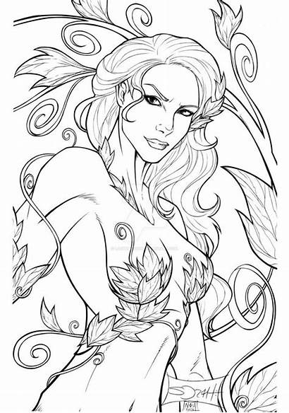 Ivy Poison Coloring Pages Adult Deviantart Likeness