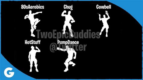 Fortnite Battle Royale New Leaked Emotes In Game Footage Youtube