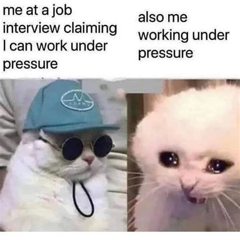 Do You Work Well Under Pressure Rmemes