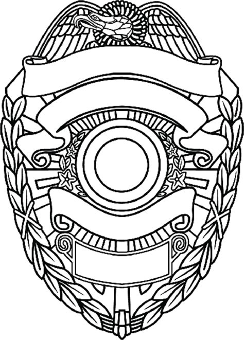 Download High Quality Police Badge Clipart Drawing Transparent Png