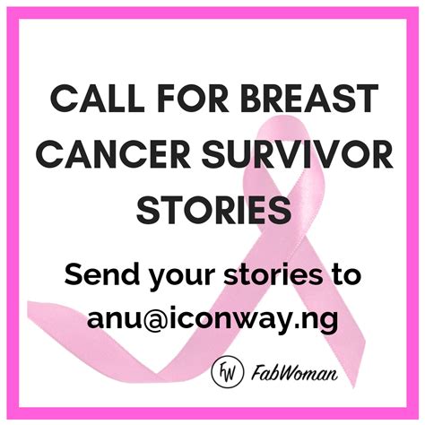 Request For Breast Cancer Survivor Stories In Nigeria Fabwoman