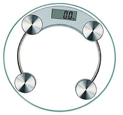 Rorian Personal Human Body Weight Machine 2003a Transparent Round Glass