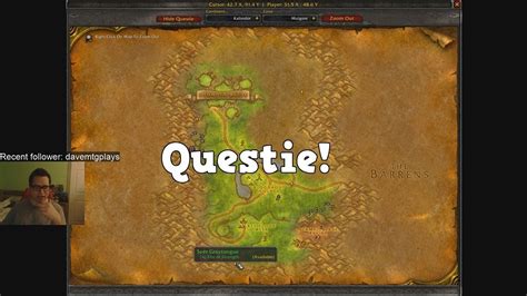 Wow Classic Addon Review Questie Quest Objective Location Tracker Youtube