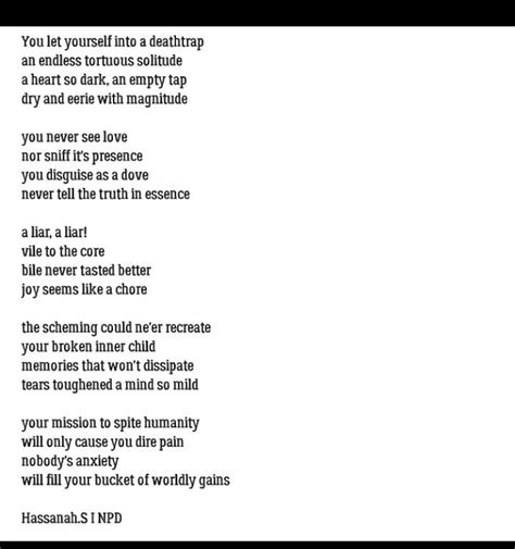 Pin By Hassanah S On Hassanah S Poems Narcissistic Personality