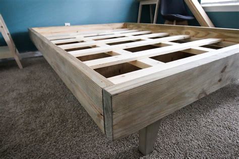 Diy Platform Bed Frame Build A Platform Bed King Size Platform Bed