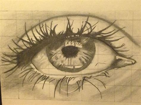 Realistic Eye Grid Drawing Drawings Realistic Eye Realistic