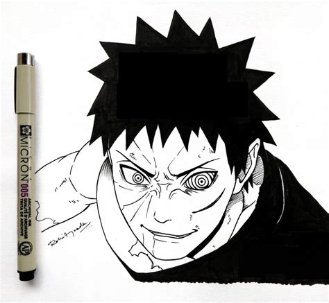 20 Obito Uchiha Drawing Garrithrhylee