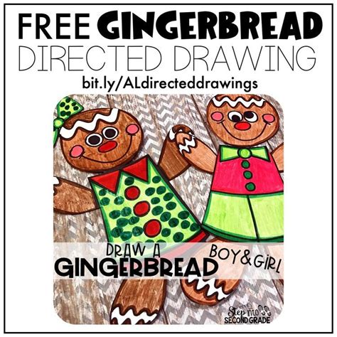 Free Directed Drawings Gingerbread Unit Gingerbread Activities