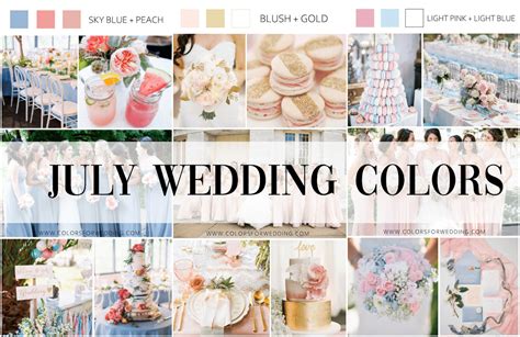 Summer Wedding Colors Schemes