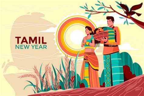 Premium Vector Happy Sinhala And Tamil New Year Background Design
