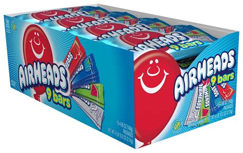 Airheads Candy Variety Share Size Pack 9 Individually Wrapped Assorted