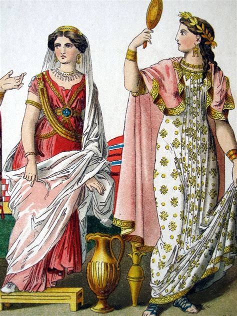 Etruscan Women Clothing Ancient Greek Clothing Roman Fashion