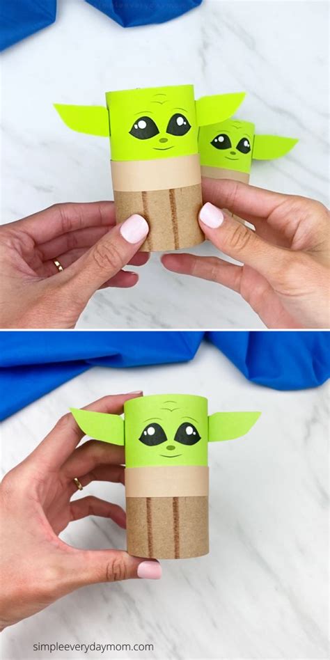 All Star Wars Fans Will Want To Create This Toilet Paper Roll Baby Yoda Craft Download The Free