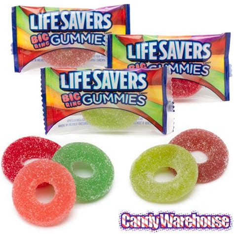 Lifesavers 5 Flavors Big Gummy Rings 30 Piece Bag Life Saver Gummies