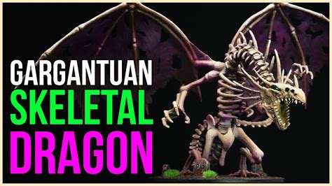 Painting Wizkids Gargantuan Skeletal Dragon For Dandd Youtube