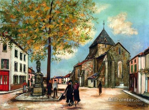 Maurice Utrillo Eglise De Bssines Haute Vienne Oil Painting