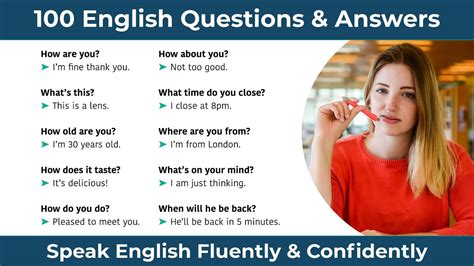 100 English Questions And Answers For Speaking English Fluently