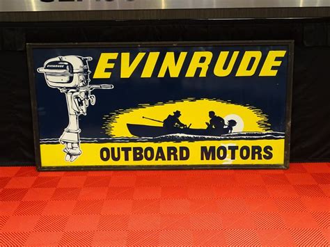 Evinrude Outboard Motors Large Sign Gaa Classic Cars