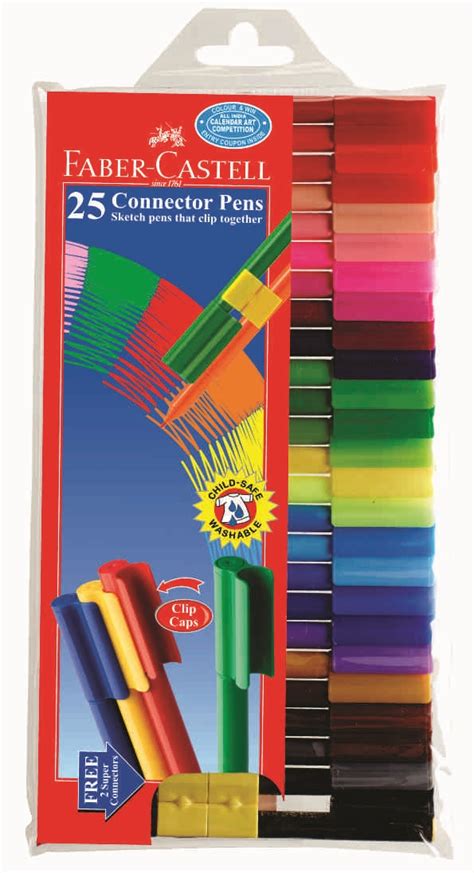Faber Castell Connector Pens Set Of 25sketch Pens