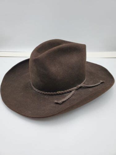 John B Stetson Company 3x Beaver Cowboy Hat Ebay