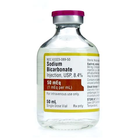Sodium Bicarbonate 84 50meqvial Sdv 50ml Vial Mcguff Medical