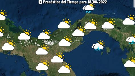 clima en panamá hoy ¿cuál es el pronóstico del tiempo para el 18 de agosto