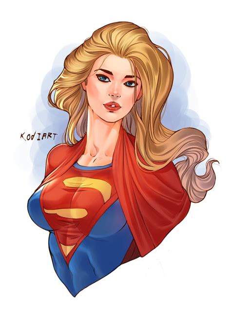 Supergirl Lineart Colored By Kodiart96 On Deviantart Supergirl Dc