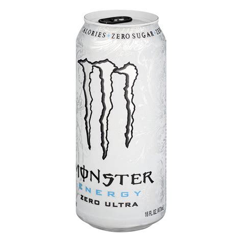 White Monster Energy Zero Ultra Soda Can Diversion Safe Stash Can