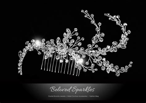 Bridal Hair Comb Swarovski Crystal Hair Comb Vintage Flower Etsy