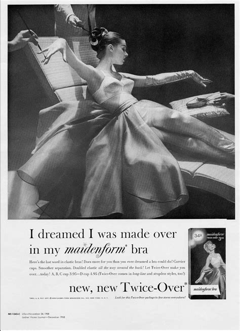 i dreamed i was made over in my maidenform bra 1958