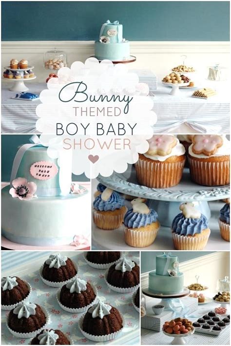 Little Bunny Boy Baby Shower Ideas Easter Baby Shower Bunny Baby