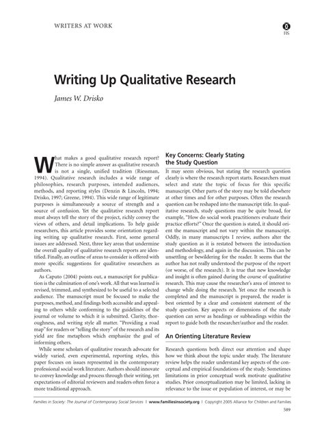 How To Write About Qualitative Research Utaheducationfacts Com