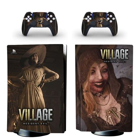 Resident Evil Village Skin Sticker For Ps5 Skin And Controllers Design