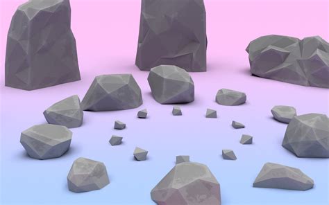 Stones Pack 3d Model By M4rios