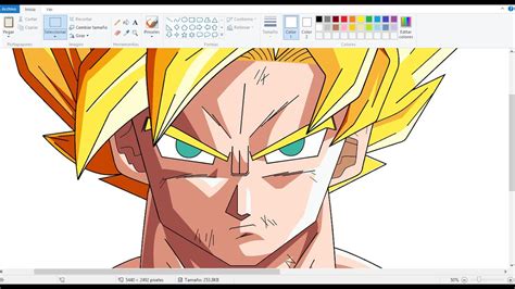 Las Mejores 187 Dibujos De Goku Para Colorear En Paint Jorgeleonmx