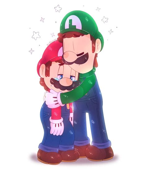Mario And Luigi Hugging Super Mario Bros Film