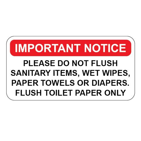 Free Printable Do Not Flush Toilet Paper Signs Get What You Need For Free