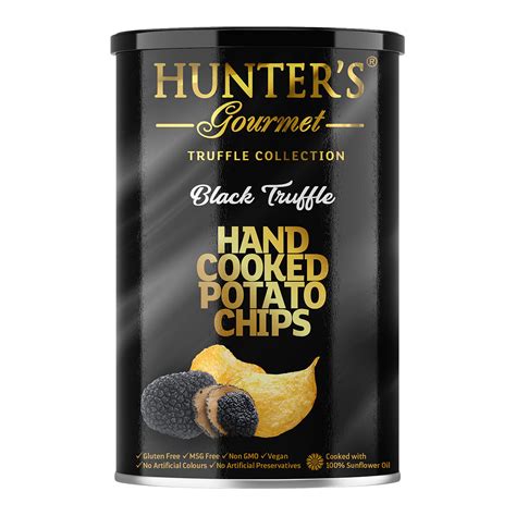 Hand Cooked Potato Chips Black Truffle Truffle Collection 150gm