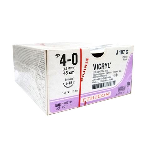 Fio De Sutura Absorvível Vicryl Ethicon Dental Lfweber Produtos